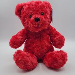 RBI Rosetta Red Teddy Bear 10" Plush With Tag Ron Banafato Inc.